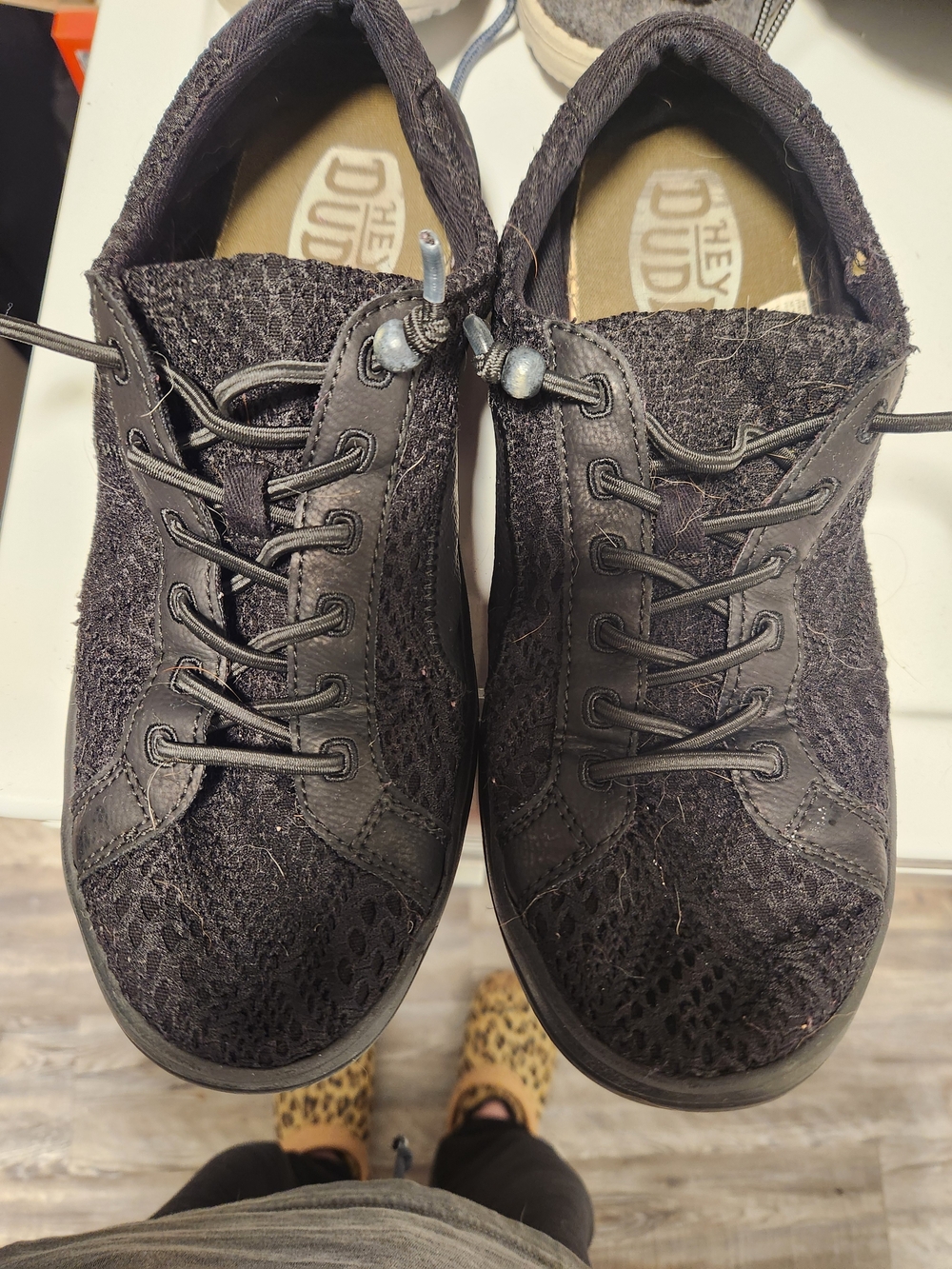 Womens Black Lace-Up Casual Sneakers